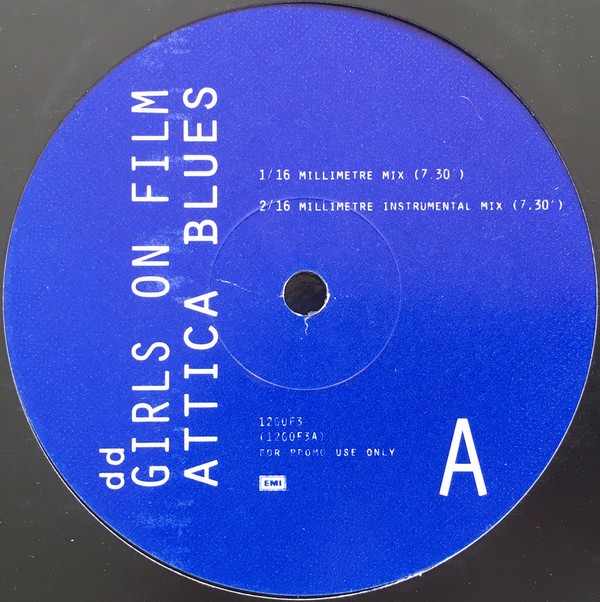 Duran Duran - Girls on film (4 Attica Blues Mixes) Rare 12" Vinyl Promo