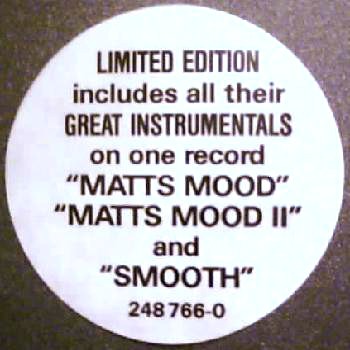Matt Bianco - Matts mood (Remix) / Matts mood II / Up front / Smooth / Just cant stand it (12" mix)