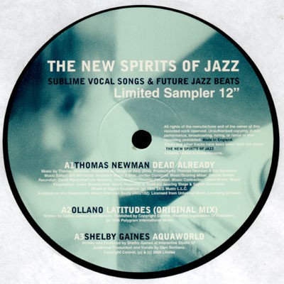 New Spirits Of Jazz Sampler - Thomas Newman "Dead already" / Ollano "Latitudes" / Shelby Gaines "Aquaworld" / Avia "All my jazz"