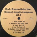 Acappellas Anonymous Volume 6 - 14 Vocal Only cuts for DJs featuring Mariah Carey "Emotions" / C&C Music Factory "Keep it coming