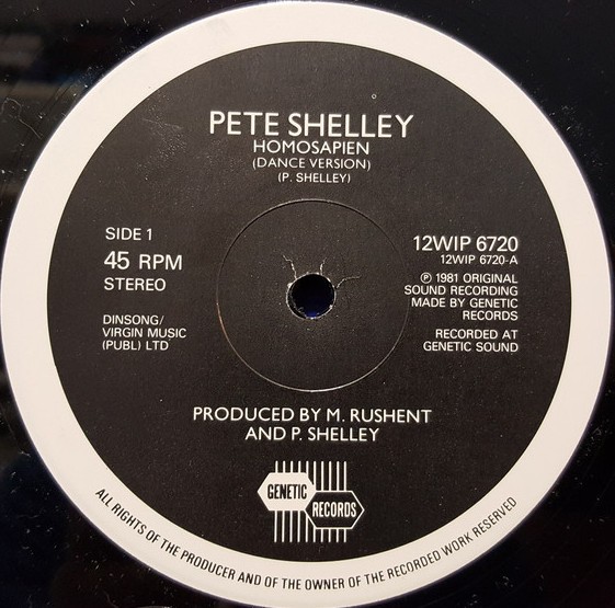 Pete Shelley - Homosapien (Dance Version / Dub Mix)