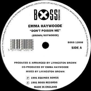 Emma Haywoode - Dont poison me (Vocal Version / Instrumental) 12" Vinyl Record