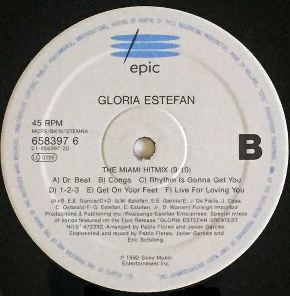 Gloria Estefan - The Miami Hitmix feat Dr beat - Conga - Rhythm is gonna get you - 123 - Get on your feet - Live for loving you