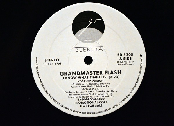 Grandmaster Flash - U know what time it is (2 mixes) promo
