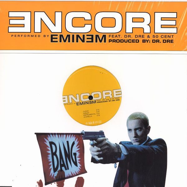Eminem - Encore (LP Version / Clean Version / Instrumental / Acappella) Vinyl Promo