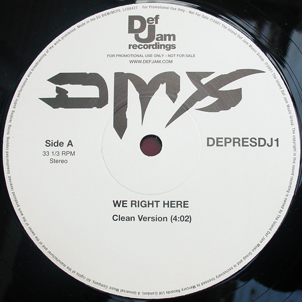 DMX - We right here (Clean Version / Instrumental) Promo