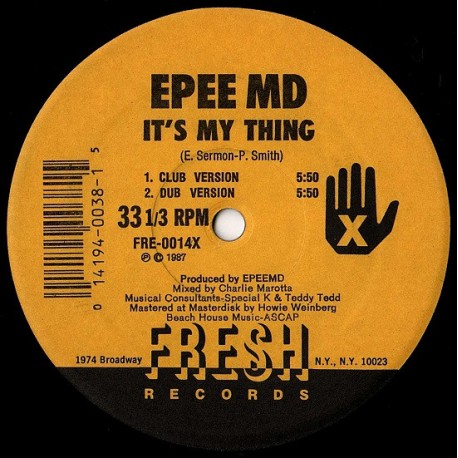 EPMD - Its my thing (Club version / Dub version) / Youre a customer (Club version / Dub version)