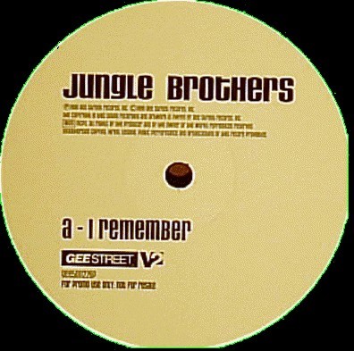 Jungle Brothers - I remember / Strictly dedicated (promo)
