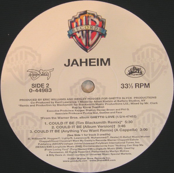 Jaheim - Could it be (LP Version / Tim Blacksmith Remix) / Could it be (Anything You Want Remix) Radio Edit / Extended Version /