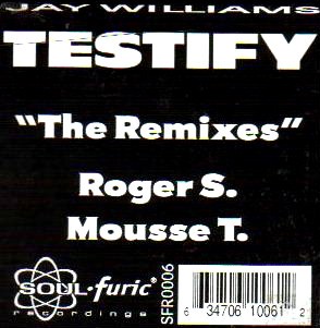 Urban Blues Project feat Jay Williams - Testify (3 Roger Sanchez Mixes / Mousse T Mix / Acappella) 12" Vinyl Doublepack