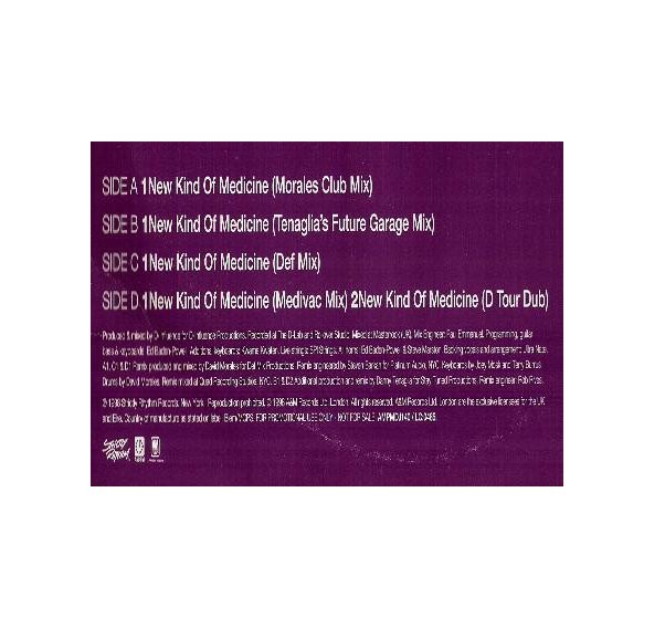 Ultra Nate - New Kind Of Medicine (3 David Morales Remixes / 2 Danny Tenaglia Remixes) Doublepack Promo