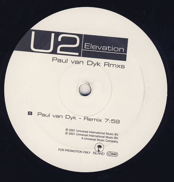 U2 - Elevation (Paul Van Dyk remix / Vandit club mix) Promo