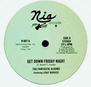 Aleem feat Leroy Burgess - Get down Friday night (M&M Special Remix 1 / M&M Special Remix 2) 12" Vinyl Record