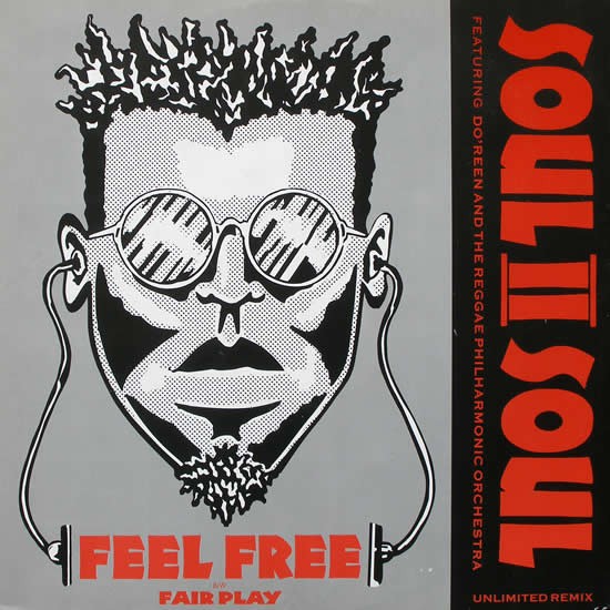 Soul II Soul - Feel free (Unlimited remix / Instrumental) / Fairplay (Original Version) 12" Vinyl Record