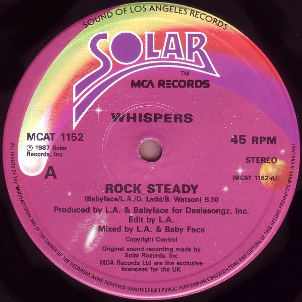 Whispers - Rock steady (Original / Instrumental) / Are you going my way