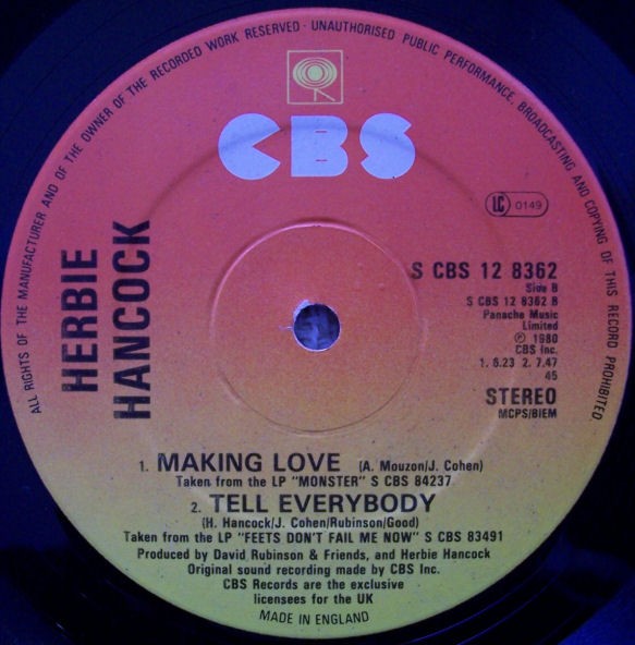 Herbie Hancock - Tell Everybody (Disco Remix) / Go For It (Long Version) / Making Love