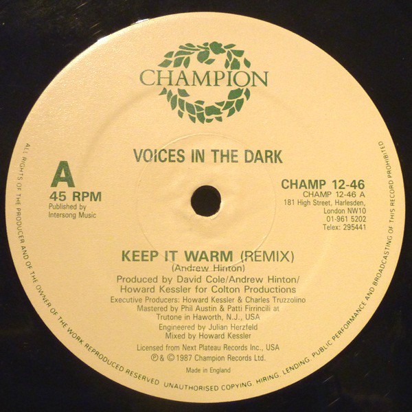 Voices In The Dark - Keep it warm (3 remixes)