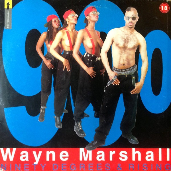 Wayne Marshall - Ninety degrees & rising LP featuring G spot / Hump tonight / Sexual thing / Kinky sex / Shake it / Touch n kiss