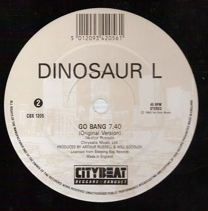 Dinosaur L - Go bang (Original Version) / Dinosaur L bangs again (Hard Times Productions mix) 12" Vinyl Record