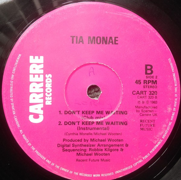 Tia Monae - Don't keep me waiting (Club mix / Dub mix / Instrumental)
