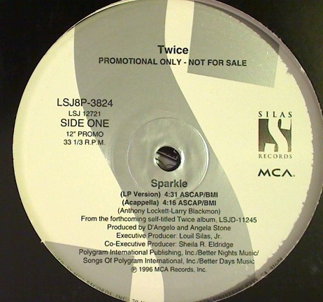 Twice - Sparkle (LP Version / Instrumental / Acappella / Suite) Produced by D'Angelo & Angie Stone (Promo)