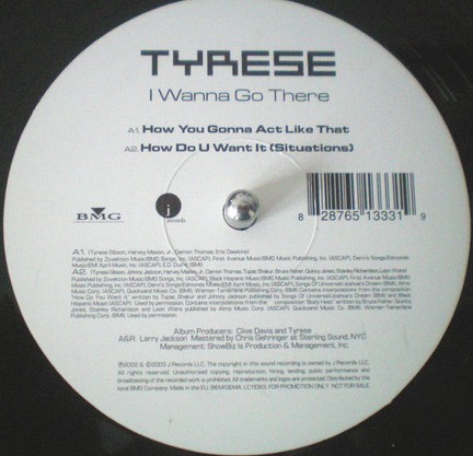 Tyrese - LP Sampler featuring How you gonna act like that / How do u want it / Girl i cant help it / All ghetto girl  (Promo)
