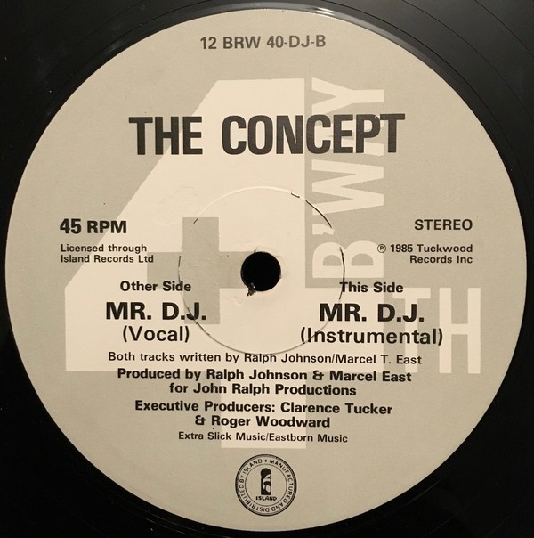 The Concept - Mr DJ (Vocal mix / Instrumental mix) 12" Vinyl Record Promo