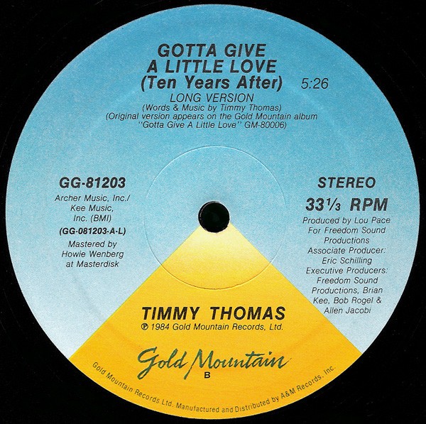 Timmy Thomas - Gotta give a little love (Long Version / Dub Version) 12" Vinyl Record