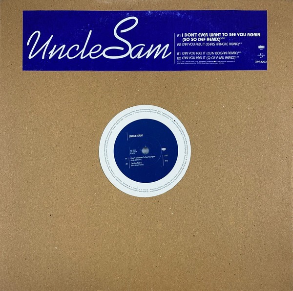 Uncle Sam - I don't ever wanna see you again (So so def remix) / Can you feel it (3 remixes) promo