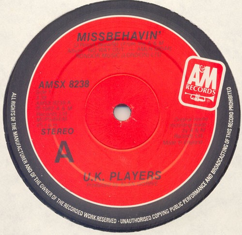 UK Players - Missbehavin' / cant shake your love