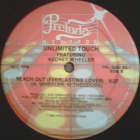 Unlimited Touch featuring Audrey Wheeler - Reach out (Everlasting lover) Long Version / Shep Pettibone mix
