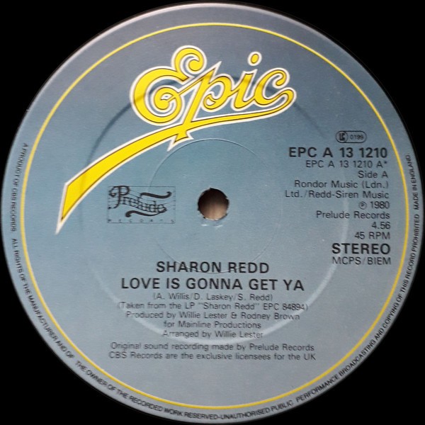 Sharon Redd - Love is gonna get ya / It's a lie (12" Vinyl Record)