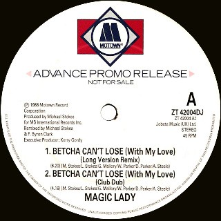 Magic Lady - Betcha cant lose with my love (Long Remix / Club Dub / Single Version / Instrumental)