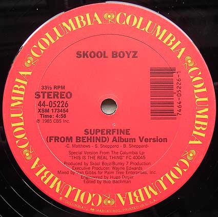Skool Boyz - Superfine (From behind) LP Version / 5.50 Dub Version