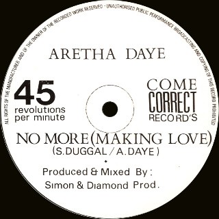 Aretha Daye - No more making love (Mix 1 / Mix 2) 12" Vinyl Promo