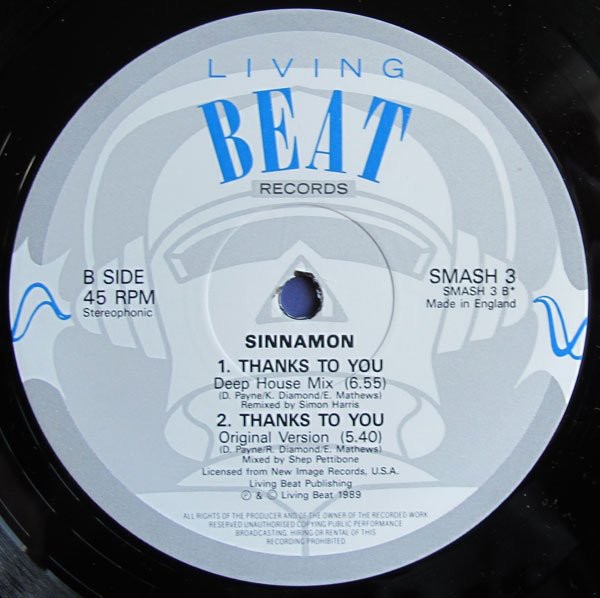Sinnamon - Thanks to you (Original Shep Pettibone Extended mix / House mix / Deep House mix)