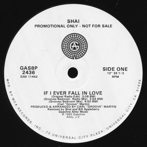 Shai - If I Ever Fall In Love (6 Mixes) Unplayed US Promo (12" Vinyl Record)