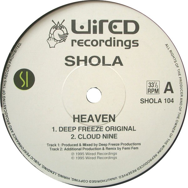 Shola - Heaven (4 Deep Freeze Mixes) Promo (12" Vinyl Record)