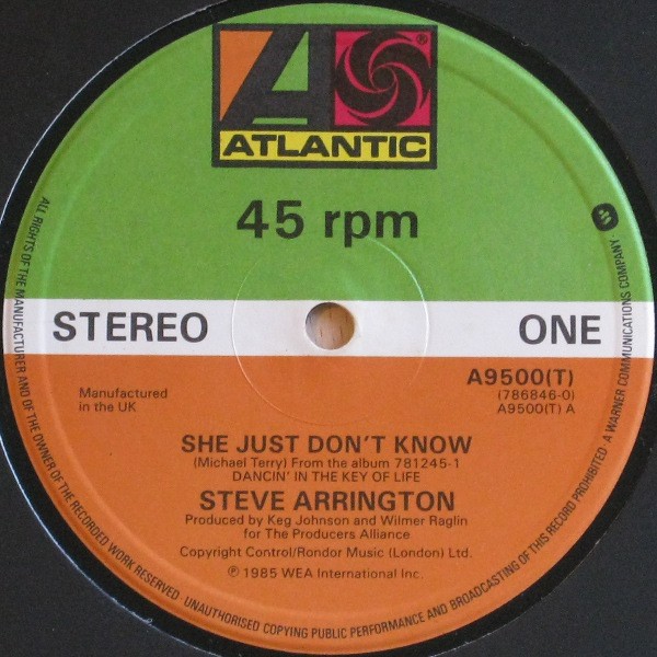 Steve Arrington - She just dont know / Gasoline / Brown baby boy (12" Vinyl Record)