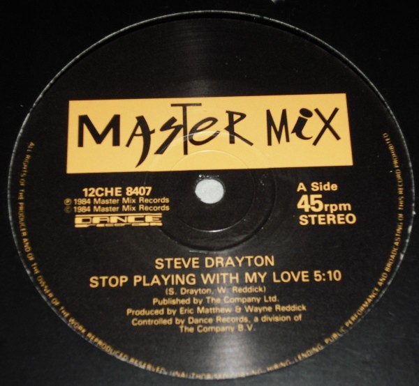 Steve Drayton - Stop playing with my love (Vocal mix / Dub mix) 12" Vinyl Record