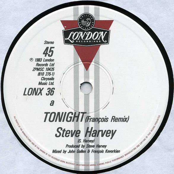 Steve Harvey - Tonight (Francois Kevorkian Remix / UK mix) / Something special (12" Vinyl Record)