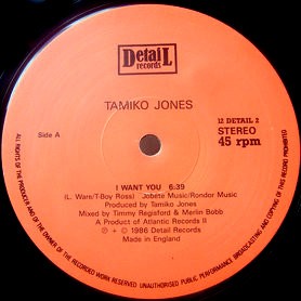 Tamiko Jones - I want you / Tamiko's groove (12" Vinyl Record)