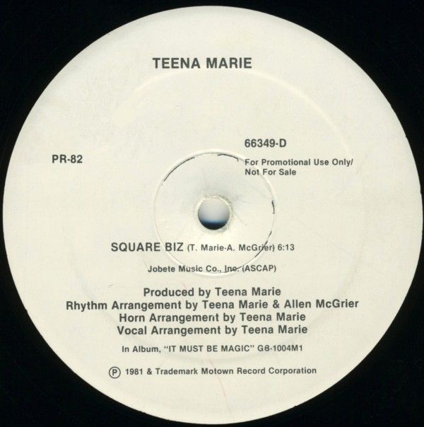 Teena Marie - Square Biz (Extended version) / Ozone - Mighty Mighty (12" Vinyl Record Promo)