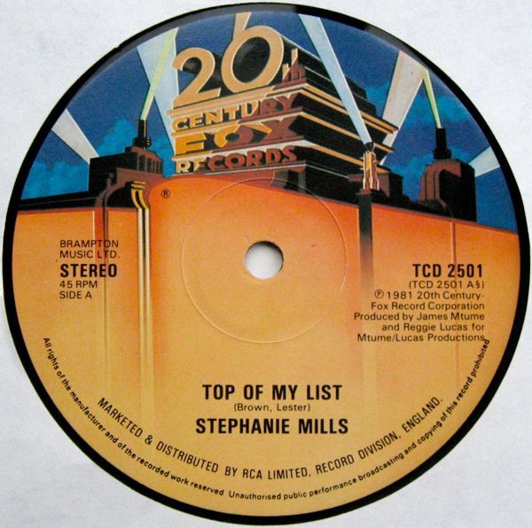 Stephanie Mills - Top of my list / Magic (12" Vinyl Record)