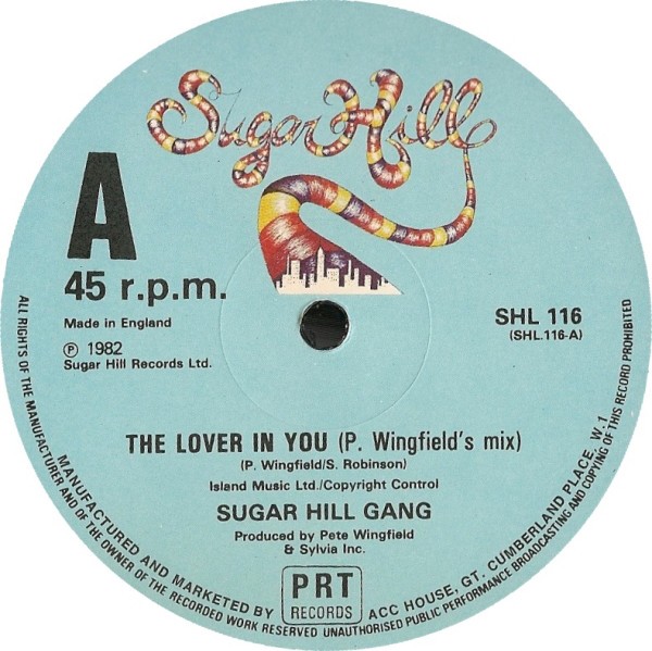 Sugarhill Gang - The lover in you (Pete Wingfield mix / Sylvia's mix / Instrumental) 12" Vinyl Record