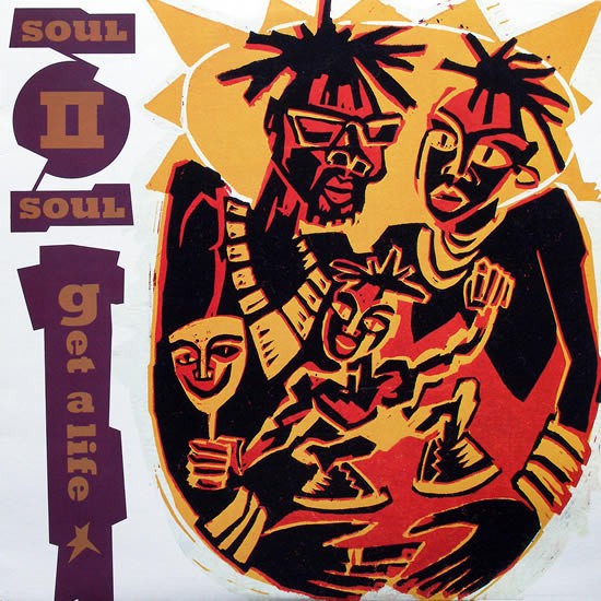 Soul II Soul - Jazzie's groove (New Version / Piano Version) / Get a life (Club mix / Bonus Beats) 12" Vinyl Record
