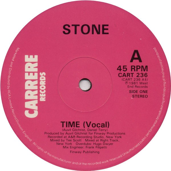 Stone - Time (2 Original Tee Scott mixes of this Westend classic) 12" Vinyl Record