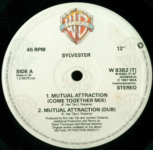 Sylvester - Mutual attraction (Come Together mix / Dub mix) / Someone like you (Remix / Dub) 12" Vinyl Record