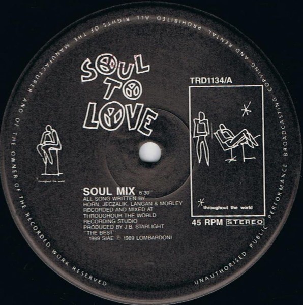 Soul To Love - Soul to love (2 mixes) / Passion (12" Vinyl Record)