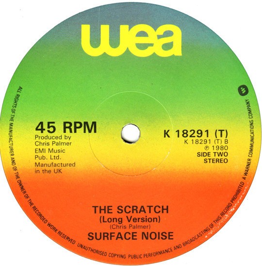 Surface Noise - The scratch (Long Version / Short Version) 12" Vinyl Record